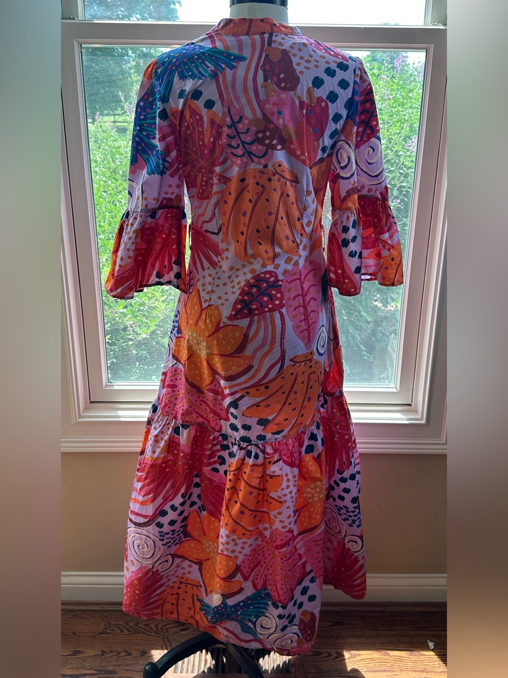 Farm Rio‎ Botanical Print Midi Dress, size Small - Picture 4 of 9
